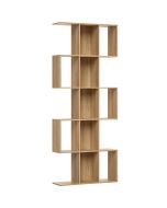 Estante 80x24x200 cm mdf color marrón Homcom