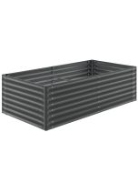 Canteiro elevado blomma galvanizado, vários tamanhos, cinzento
