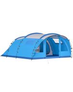 Tenda de campismo 505x390x196 cm poliéster, tecido oxford color azul