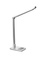 Candeeiro de secretária LED lepus com sensor de movimento prateado