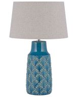 Candeeiro de mesa thaya cerâmica azul