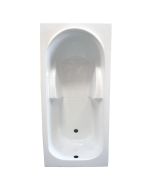 Ondee - banheira fany - 160x70cm - abs e acrílico reforçado 3mm - branco