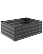 Canteiro elevado galvanizado, cinzento