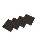 Conjunto de 4 painéis acústicos 3d vang lâminas lineares 1,44 m² carvalho