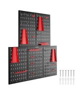 Painel perfurado para ferramentas jonah com ganchos e suportes