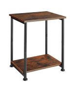 Mesa auxiliar 38,5 x 30 x 51,5 cm, madeira industrial oscura