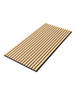 Set 16 painéis acústicos 3d vang mdf 120x60x2 cm (11,52 m²) - carvalho