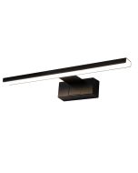 Nettlife aplique para espelho preto LED 60x5