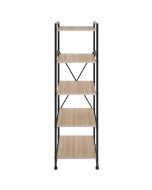 Prateleira industrial, 5 prateleiras 47,5 x 34,5 x 151,5 cm madeira clara