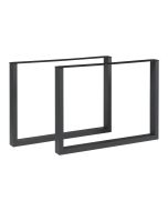 Pés de mesa - helloshop26 - conjunto de 2 - aço lacado - 72 x 90 cm - desig