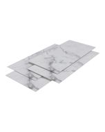 Revestimento de parede bladel 4 painéis PVC 120x60cm - mármore branco