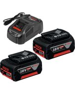 Kit inicial 2 bat. 18v 5ah + carregador rápido