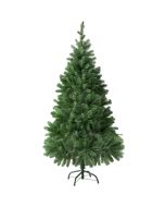 Árvore de natal artificial com suporte metálico, 140 cm, verde
