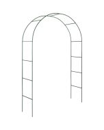Arco de jardim de aço e resistente 140x40x240 cm verde