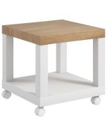 Mesa auxiliar 40x40x40 cm mdf bicolor Homcom, casa - mesas