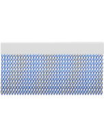 Cortina de porta PVC helix branco com azul translúcido / 100 x 215