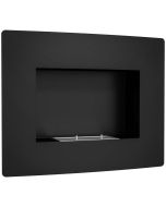 Lareira de bioetanol 66x16x52 cm aço inoxidável Homcom