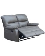 Sofá relax "lincoln" - 147 x 89 x 103 cm - 2 lugares - branco / cinza claro