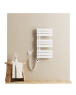 Emke toalheiro elétrico 762x400 mm branco 400w Wi-Fi deteção janela