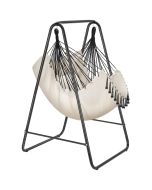 Cadeira suspensa alison, estilo boho, capacidade de carga 160kg, bege