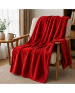 Manta plaid sedalina 240gr rojo 150x200cm donegal collections