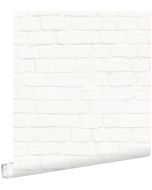 Estahome papel de parede parede de tijolo off-white 53 cm x 10.05 m