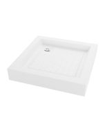 Base de duche antiderrapante 80x80cm, branco