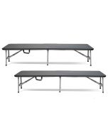 Pack de 2 bancos dobráveis ​​para catering 180x30x43cm Thinia Home