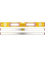 Stabila 152369 - nivel de burbuja de 120 cm serie 196-3