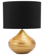 Candeeiro de mesa kuban cerâmica dourado