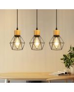 Nettlife candeeiro suspenso preto 45x19