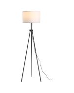 Candeeiro de pé ø37x152 cm metal e poliéster bicolor Homcom