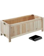 Hochbeet blomster, dobrável, 30l, incl. Película, 70x30x25cm, castanho