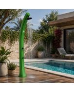 Chuveiro solar verde sined 40l latão anticalcário jardim 226cm