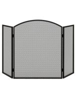Frente para lareira 96x1,2x62 cm aço Homcom