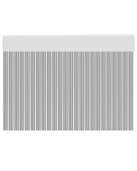 Cortina de porta PVC pastel cinza com branco / 120 x 220