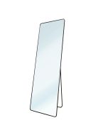Espelho de pé metal square edge max 160x50 | preto | chão ou parede