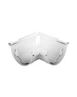 ÂNGULO DE CALEIRA EM PVC CURVO BRANCO 125 MM
