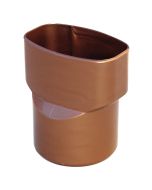 Adaptador oval/redondo PVC 120 mm cobre