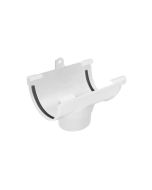 Descida para caleira em PVC curvo branco 125 mm