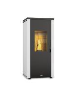 Salamandra de pellets hermética Next 7kW branca Stove Canadian