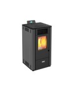 Aquecedor a pellets canalizável Steel 12C 10kW cinzento Stove Canadian