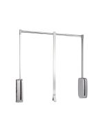 Emuca varão basculante para roupeiro sling, 830 - 1150, cromado, aço e