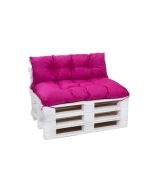 Almofadas de paletes exteriores 120x60x40cm almofadas jardim rosa