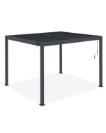 Piana 3x2,5m pérgola bioclimática autoportante em alumínio cinza