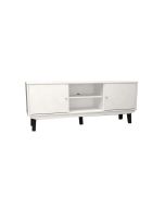 Móvel de tv baixo 2 portas dn, branco 150x60cm
