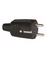 FICHA DE BORRACHA 16A 230V PRETA