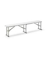 Banco de jardim dobrável 180x28cm de aço Cada