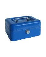 Caixa de valores azul multifuncional 15x8x12cm