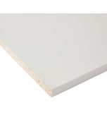 Placa de melamina branca 2 cantos 250 x 40 x 1,8 cm